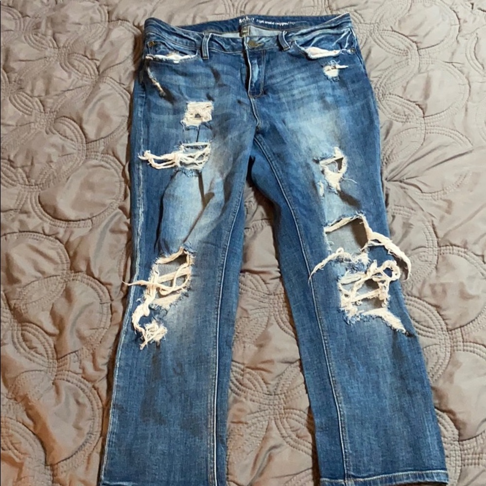 Soho High waisted cropped boyfriend